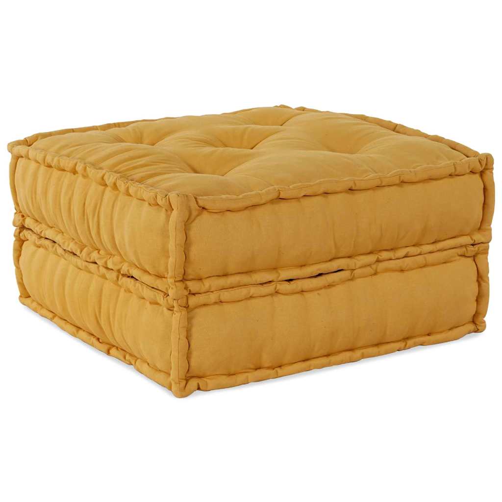 vidaXL Αρθρωτός Καναπές 2 pcs Κίτρινο 70 x 70 x 36 εκ ύφασμα
