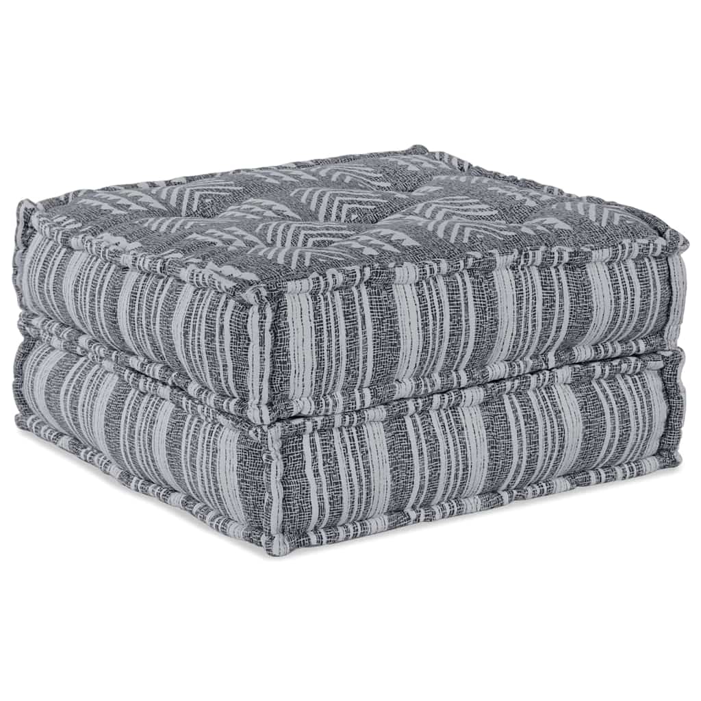 vidaXL Αρθρωτός Καναπές Ριγέ 2 pcs Ανοιχτό γκρι 70 x 70 x 36 εκ ύφασμα