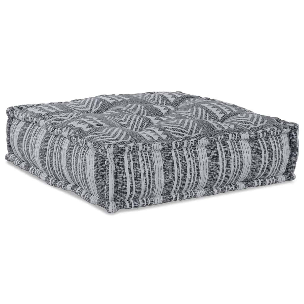 vidaXL Αρθρωτός Καναπές Ριγέ 2 pcs Ανοιχτό γκρι 70 x 70 x 36 εκ ύφασμα