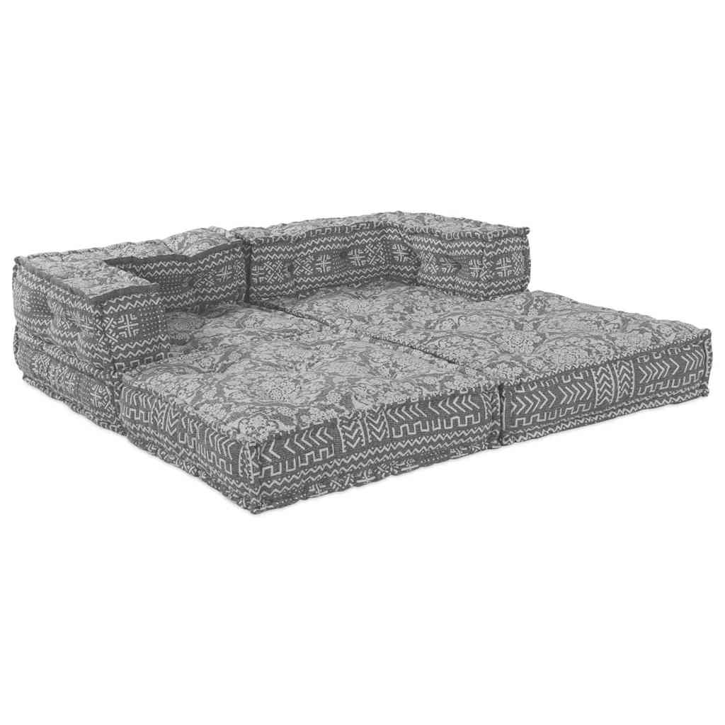vidaXL Αρθρωτός Καναπές 2 pcs Ανοιχτό γκρι 70 x 70 x 56 εκ ύφασμα