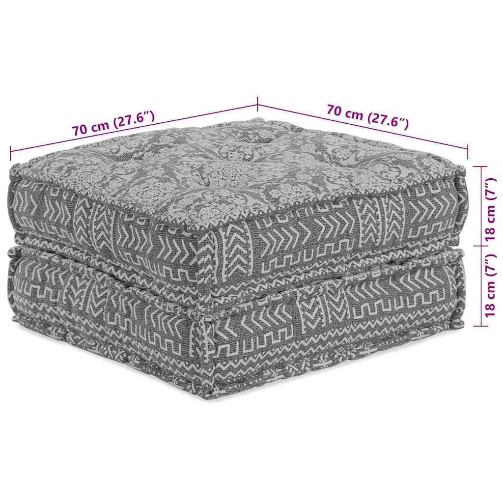 vidaXL Αρθρωτός Καναπές 2 pcs Ανοιχτό γκρι 140 x 70 x 36 εκ ύφασμα