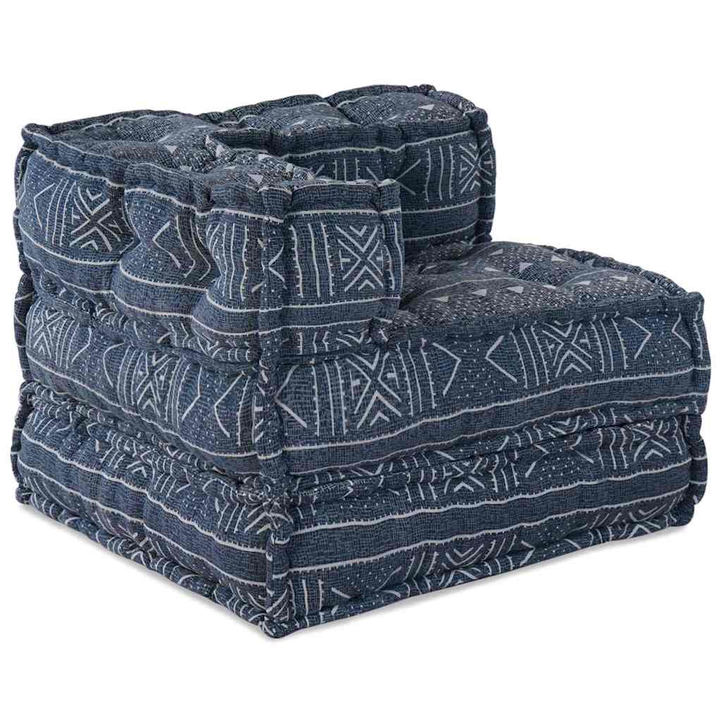 vidaXL Αρθρωτός Καναπές Γεωμετρικό 2 pcs Ινδικο 70 x 70 x 56 εκ ύφασμα