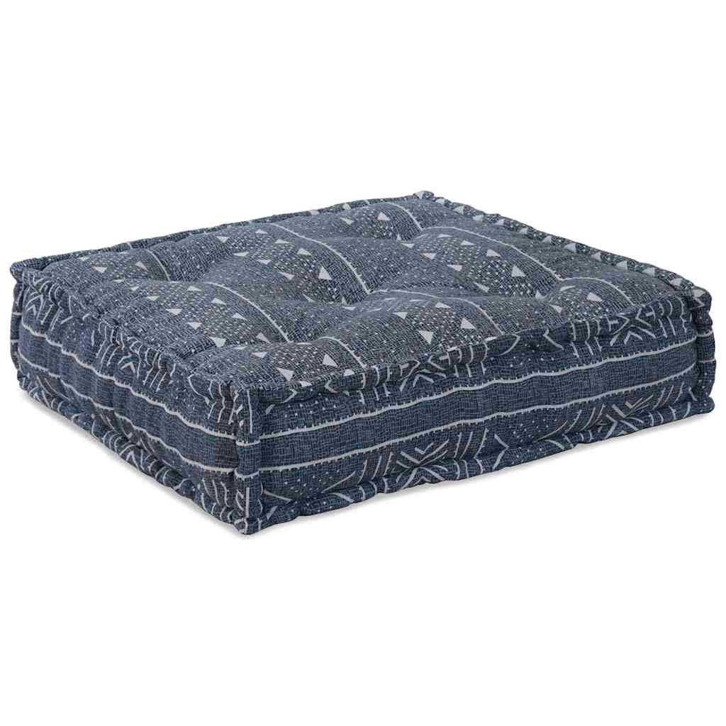 vidaXL Αρθρωτός Καναπές Γεωμετρικό 2 pcs Ινδικο 70 x 70 x 56 εκ ύφασμα