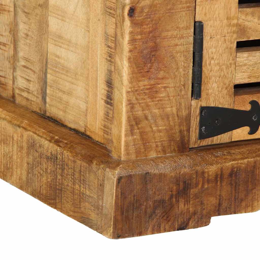 vidaXL Ντουλάπα Παπουτσιών Καφέ 110 x 38 x 45 cm Μασίφ ξύλο μάνγκο