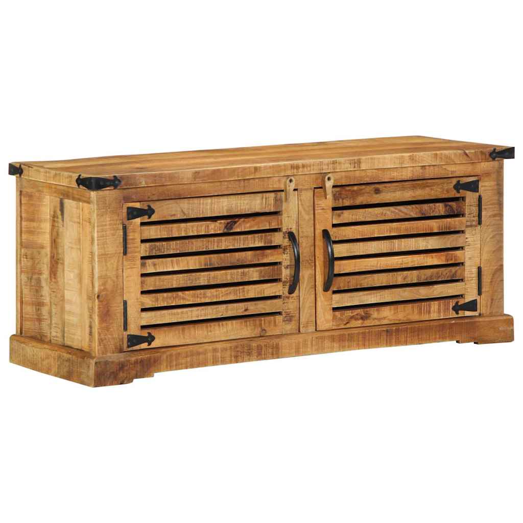 vidaXL Ντουλάπα Παπουτσιών Καφέ 110 x 38 x 45 cm Μασίφ ξύλο μάνγκο