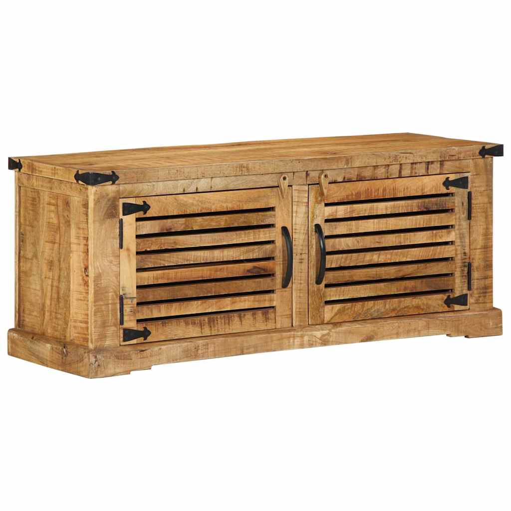 vidaXL Ντουλάπα Παπουτσιών Καφέ 110 x 38 x 45 cm Μασίφ ξύλο μάνγκο
