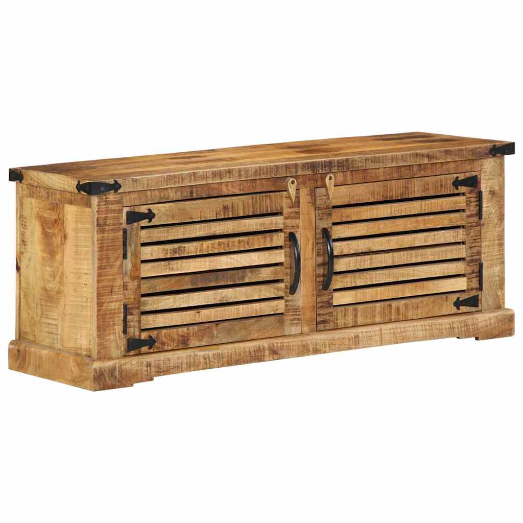 vidaXL Ντουλάπα Παπουτσιών Καφέ 110 x 38 x 45 cm Μασίφ ξύλο μάνγκο