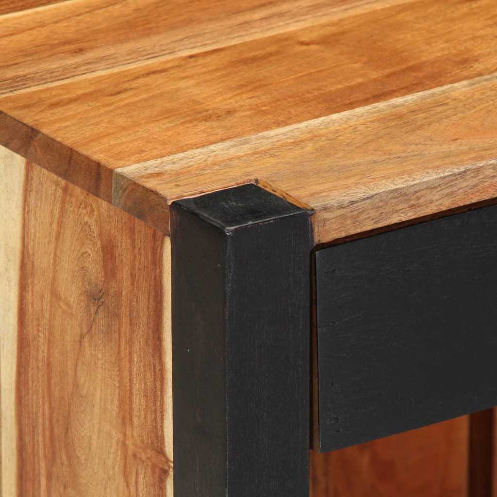 vidaXL Κομοδίνο 2 pcs Καφέ 40 x 35 x 50 εκ. Μασίφ ξύλο ακακίας