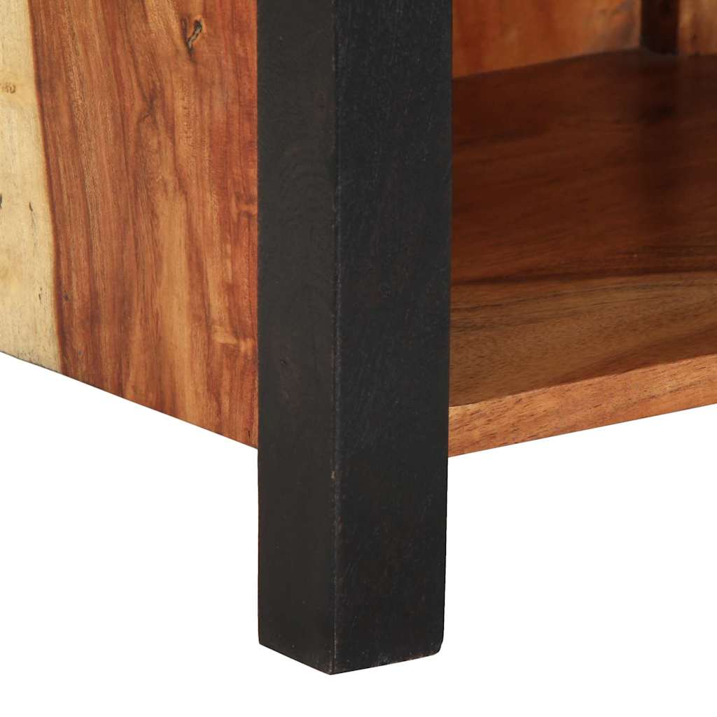 vidaXL Κομοδίνο 2 pcs Καφέ 40 x 35 x 50 εκ. Μασίφ ξύλο ακακίας