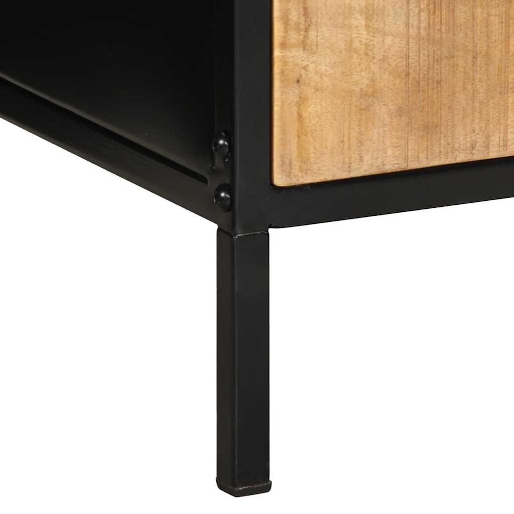 vidaXL Κομοδίνο με συρτάρι 2 pcs Καφέ και Μαύρο 40 x 35 x 50 εκ.