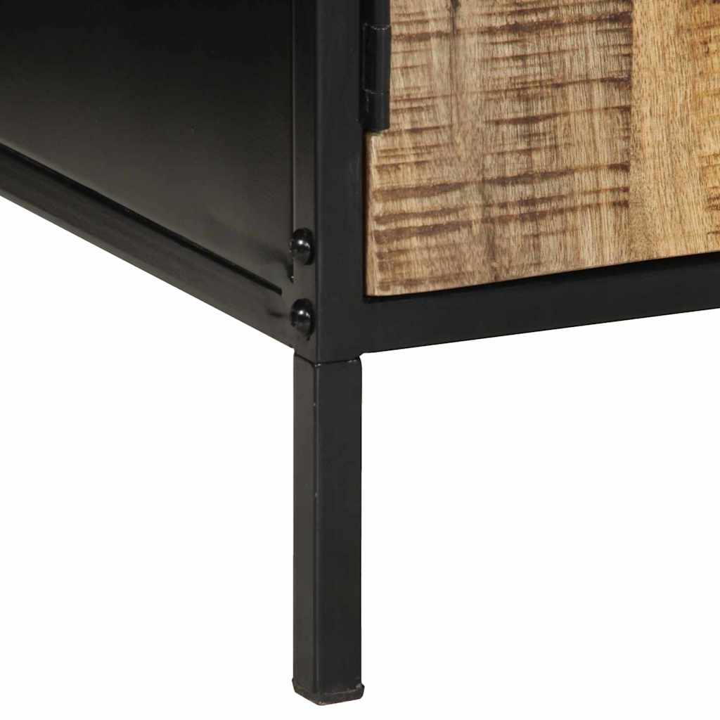 vidaXL Κομοδίνο 2 pcs Καφέ και Μαύρο 50 x 30 x 45 εκ
