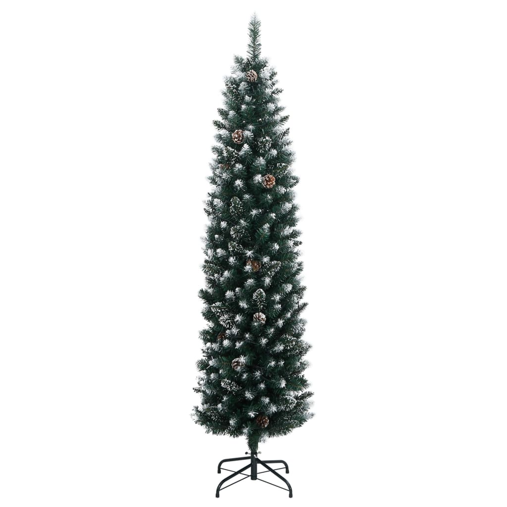vidaXL Χριστουγεννιάτικο Δέντρο Τεχνητό Slim με 150 LED 150 εκ.