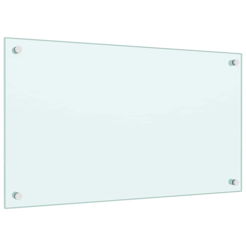 vidaXL Πλάτες Κουζίνας 2 τεμ. Λευκές 70 x 40 εκ. από Ψημένο Γυαλί