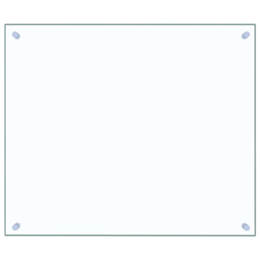 vidaXL Πλάτες Κουζίνας 2 τεμ. Διαφανής 70 x 60 εκ. από Ψημένο Γυαλί