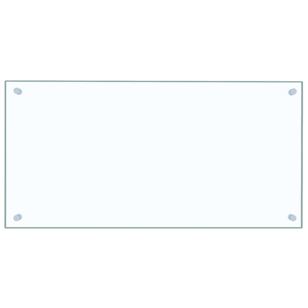 vidaXL Πλάτες Κουζίνας 2 τεμ. Διαφανής 80 x 40 εκ. από Ψημένο Γυαλί