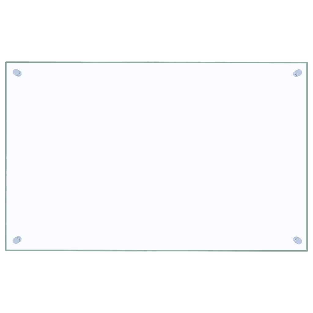 vidaXL Πλάτες Κουζίνας 2 τεμ. Διαφανής 80 x 50 εκ. από Ψημένο Γυαλί