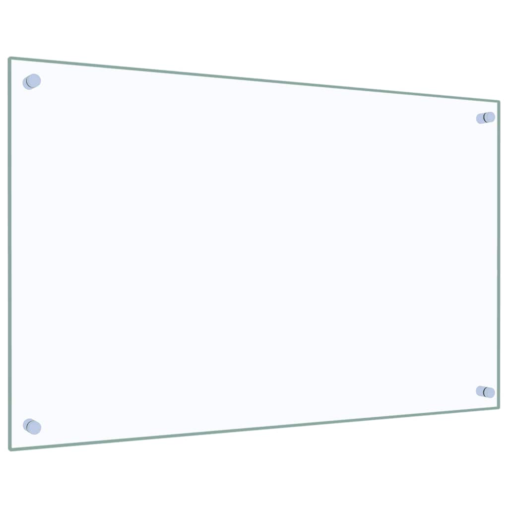 vidaXL Πλάτες Κουζίνας 2 τεμ. Διαφανής 80 x 50 εκ. από Ψημένο Γυαλί