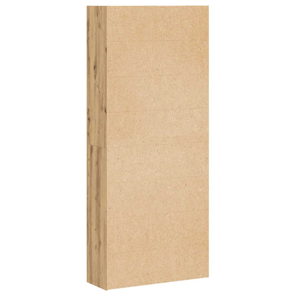 vidaXL Βιβλιοθήκη Αρτισιανή Δρυς 80x30x189 εκ. από Επεξ. Ξύλο