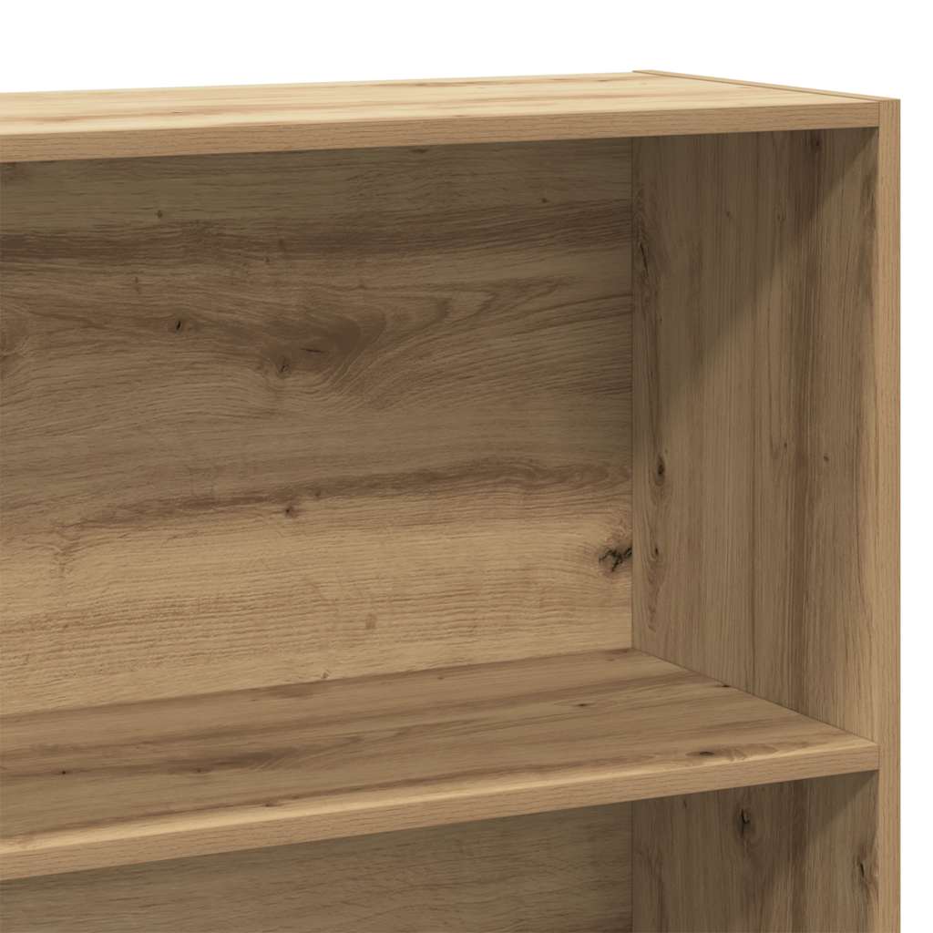 vidaXL Βιβλιοθήκη Αρτισιανή Δρυς 80x30x189 εκ. από Επεξ. Ξύλο