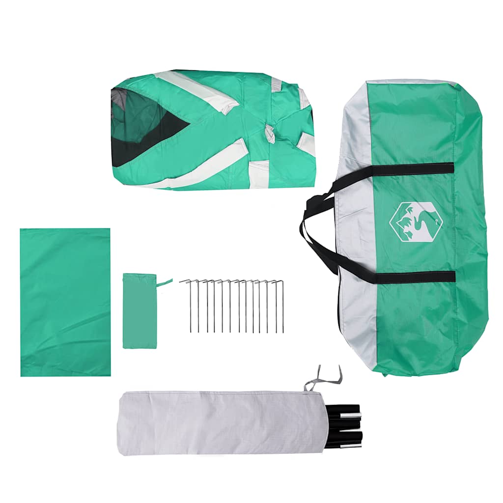 vidaXL Pool Tent with Removable Fly & Mesh Walls Sea Green