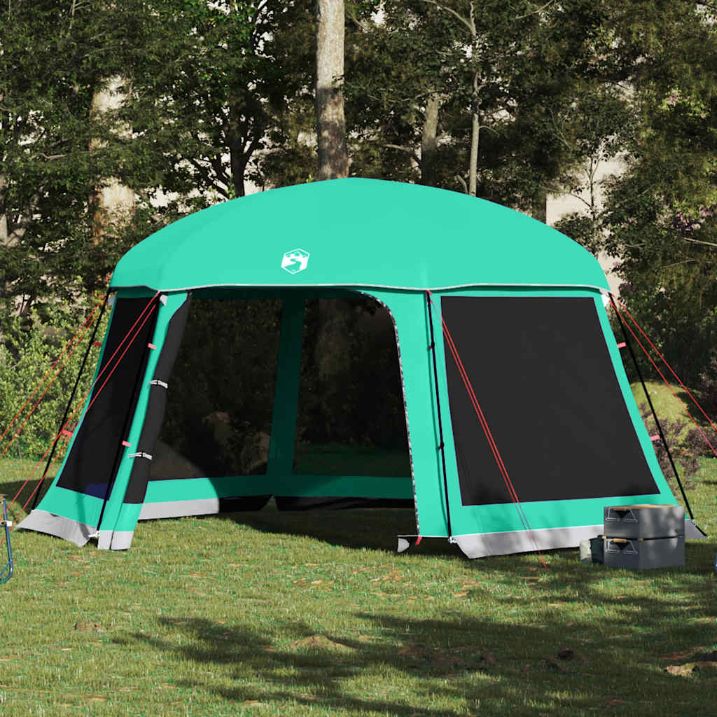 vidaXL Pool Tent with Removable Fly & Mesh Walls Sea Green