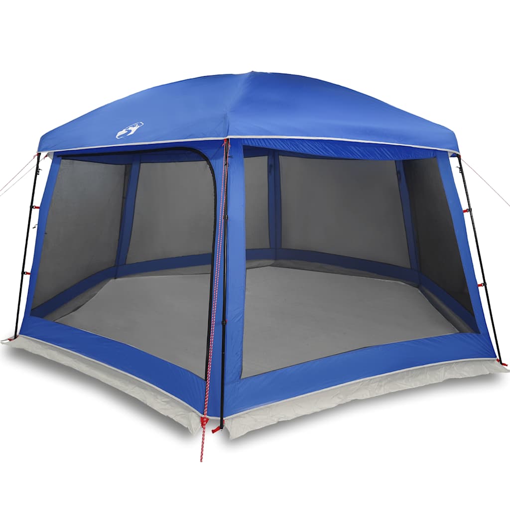 vidaXL Pool Tent with Removable Fly & Mesh Walls Light Blue