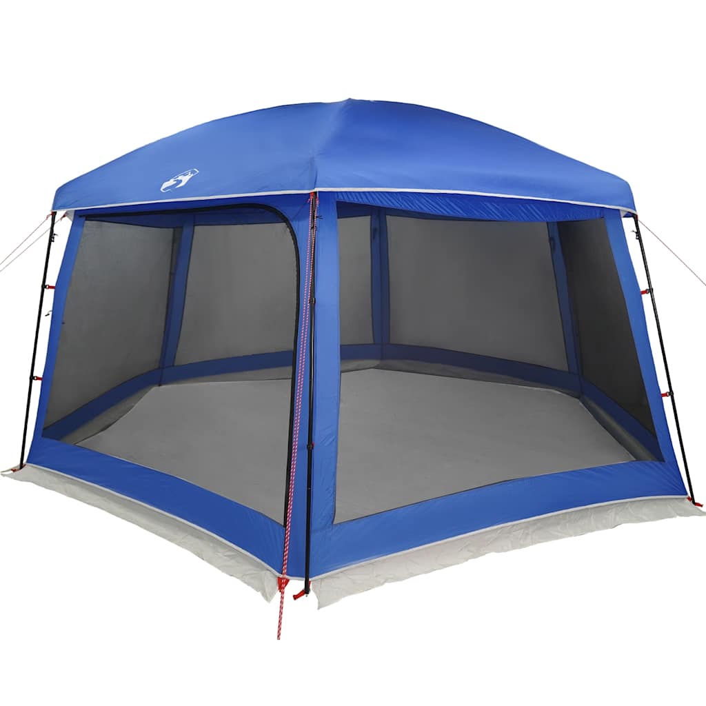 vidaXL Pool Tent with Removable Fly & Mesh Walls Light Blue