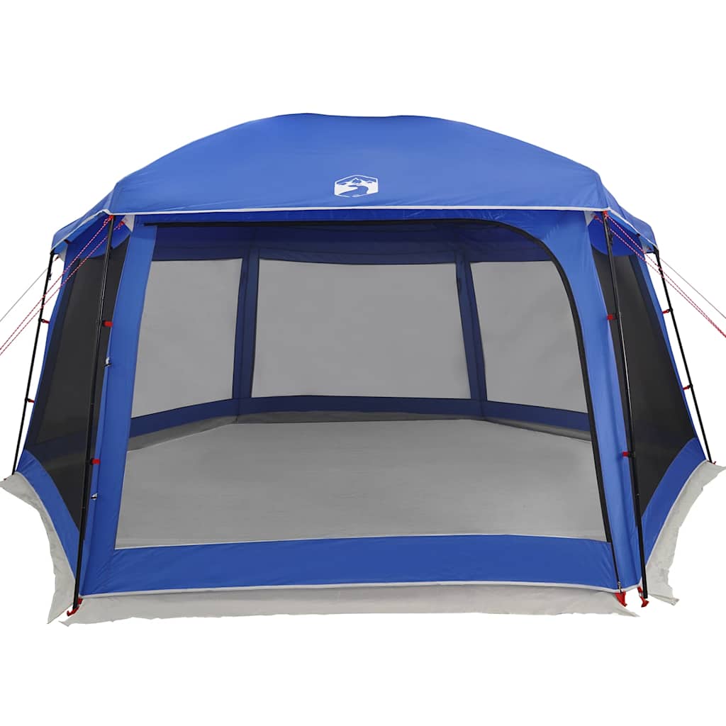 vidaXL Pool Tent with Removable Fly & Mesh Walls Light Blue