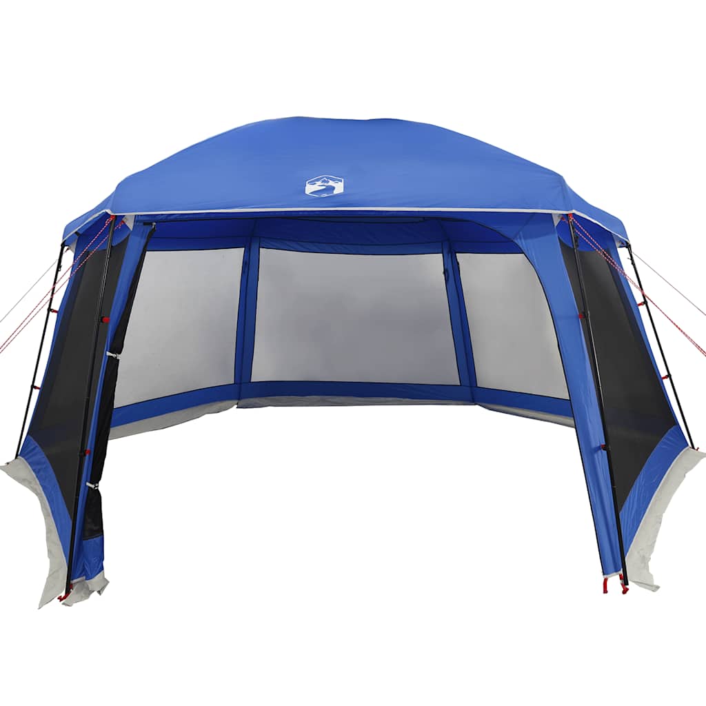 vidaXL Pool Tent with Removable Fly & Mesh Walls Light Blue