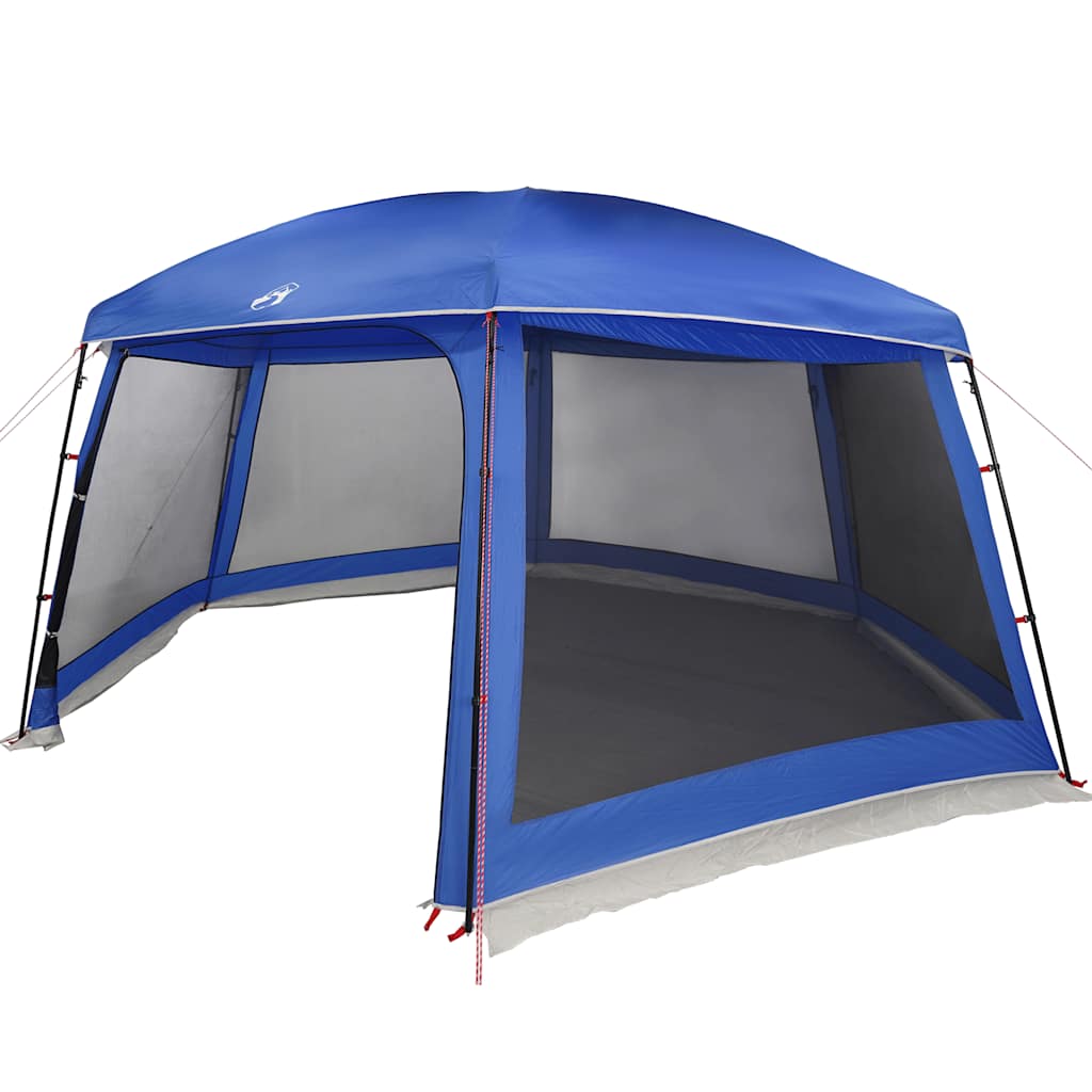 vidaXL Pool Tent with Removable Fly & Mesh Walls Light Blue
