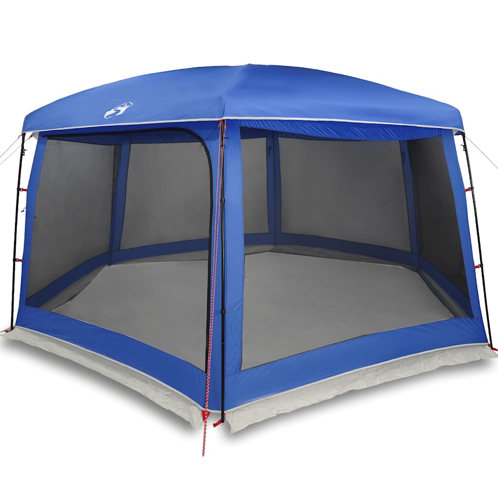 vidaXL Pool Tent with Removable Fly & Mesh Walls Light Blue