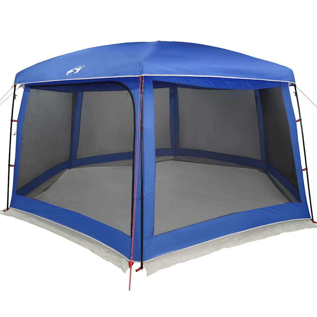 vidaXL Pool Tent with Removable Fly & Mesh Walls Light Blue