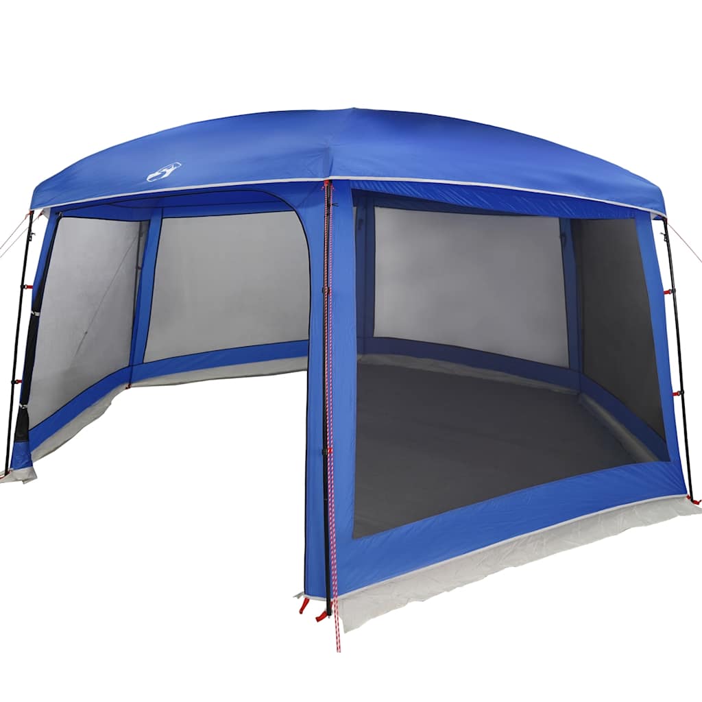 vidaXL Pool Tent with Removable Fly & Mesh Walls Light Blue