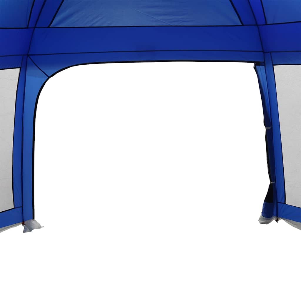 vidaXL Pool Tent with Removable Fly & Mesh Walls Light Blue