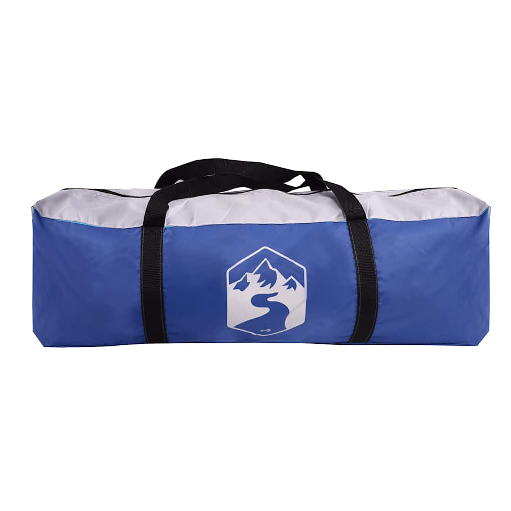 vidaXL Pool Tent with Removable Fly & Mesh Walls Light Blue