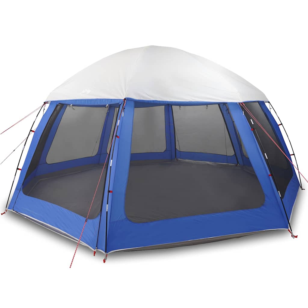vidaXL Pool Tent with Removable Fly & Mesh Walls Light Blue