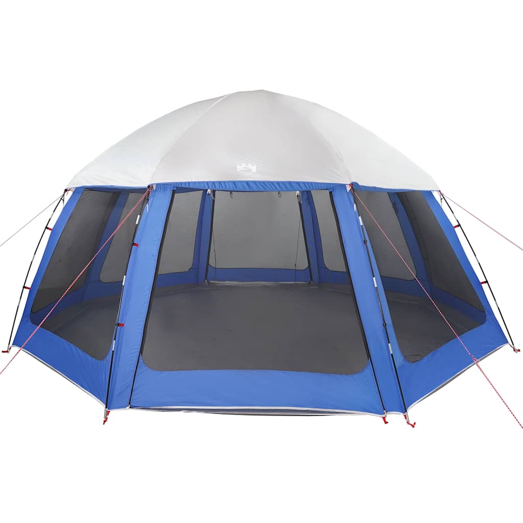 vidaXL Pool Tent with Removable Fly & Mesh Walls Light Blue