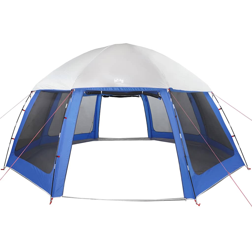 vidaXL Pool Tent with Removable Fly & Mesh Walls Light Blue