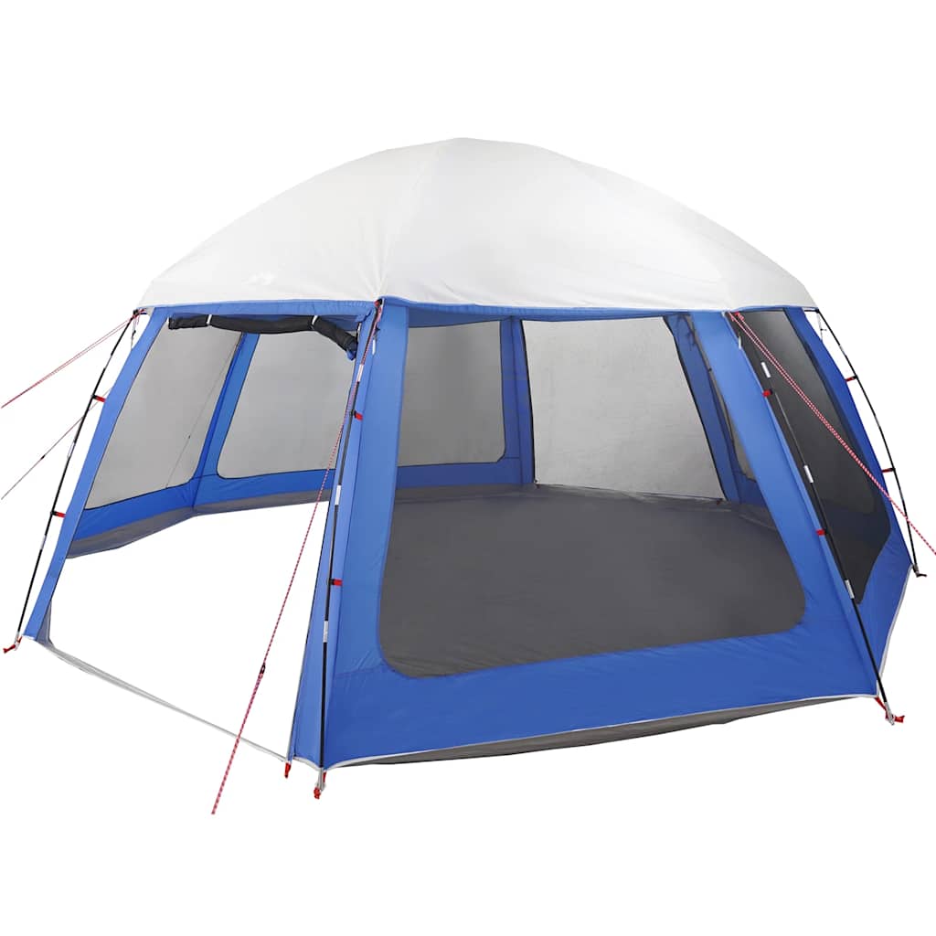 vidaXL Pool Tent with Removable Fly & Mesh Walls Light Blue