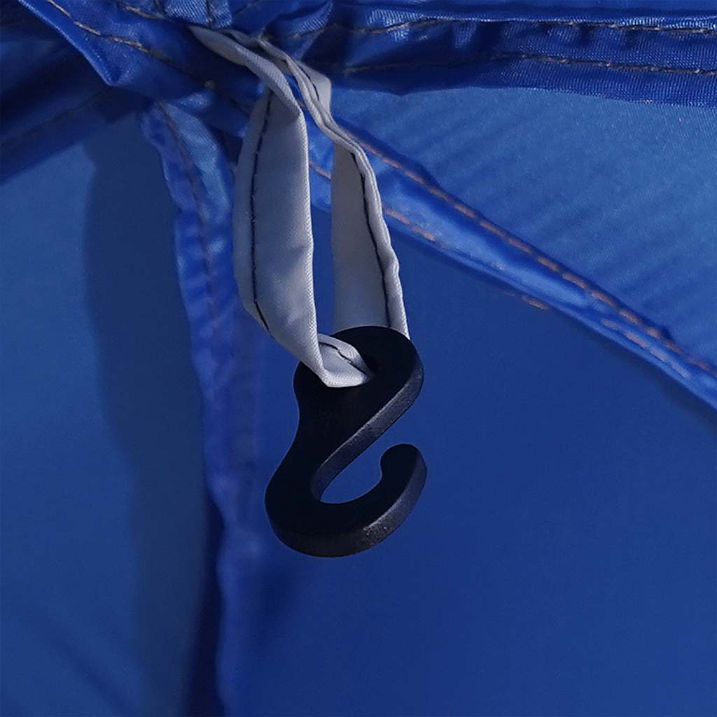 vidaXL Pool Tent with Removable Fly & Mesh Walls Light Blue