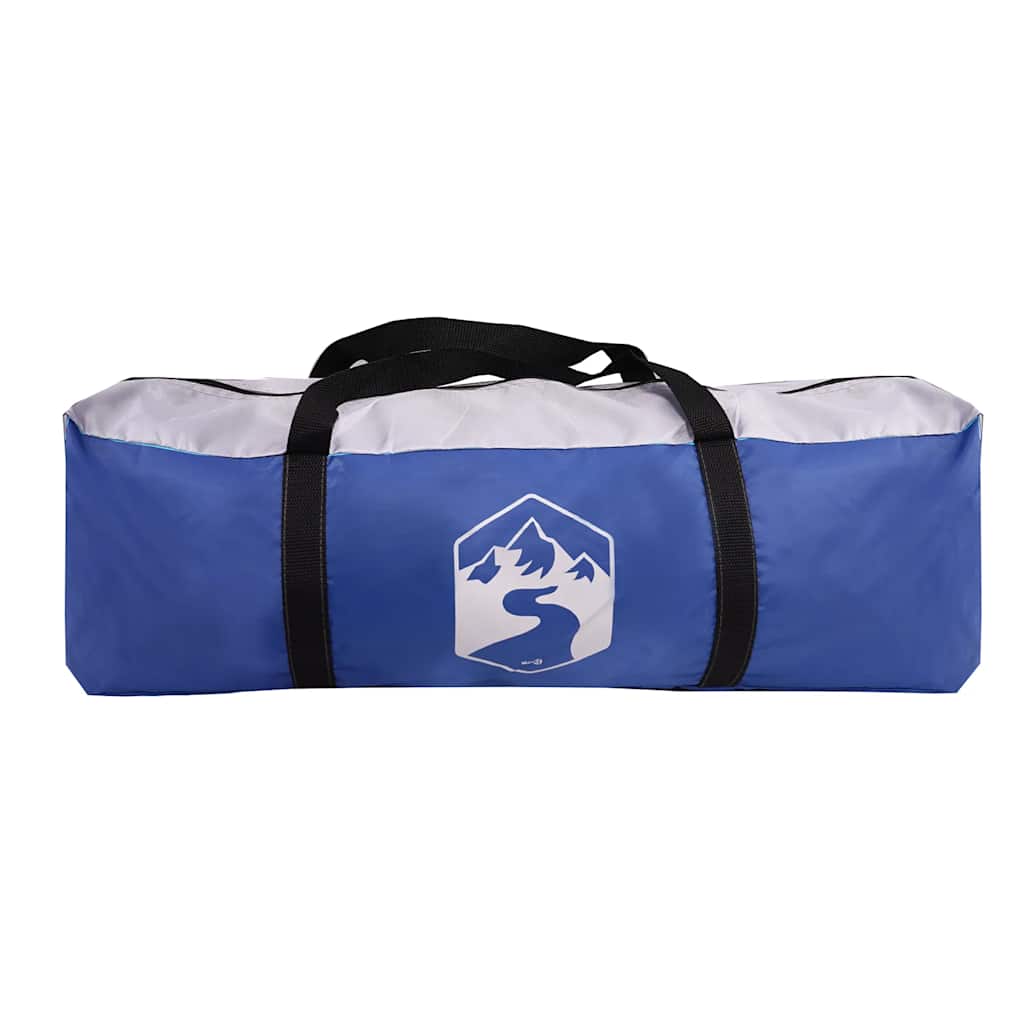 vidaXL Pool Tent with Removable Fly & Mesh Walls Light Blue