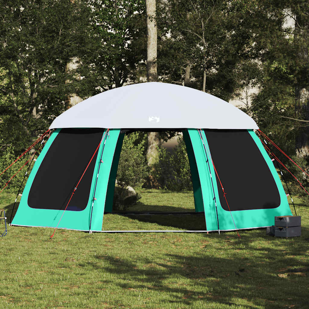 vidaXL Pool Tent with Removable Fly & Mesh Walls Sea Green