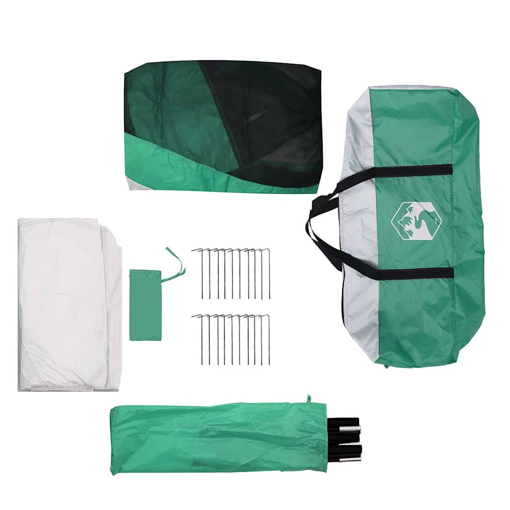 vidaXL Pool Tent with Removable Fly & Mesh Walls Sea Green