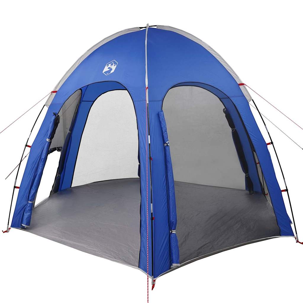 vidaXL Πισίνα Σκηνή με στέγη Αζούρ μπλε 366 x 305 x 231 cm Πολυεστέρας