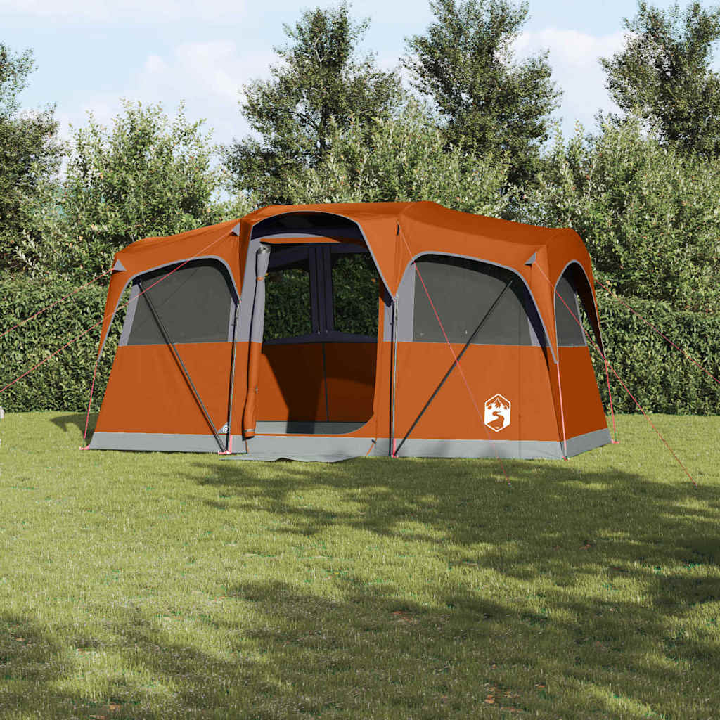 vidaXL Σκηνές Γκρι και πορτοκαλί 435 x 255 x 216 εκ. Πολυεστέρας