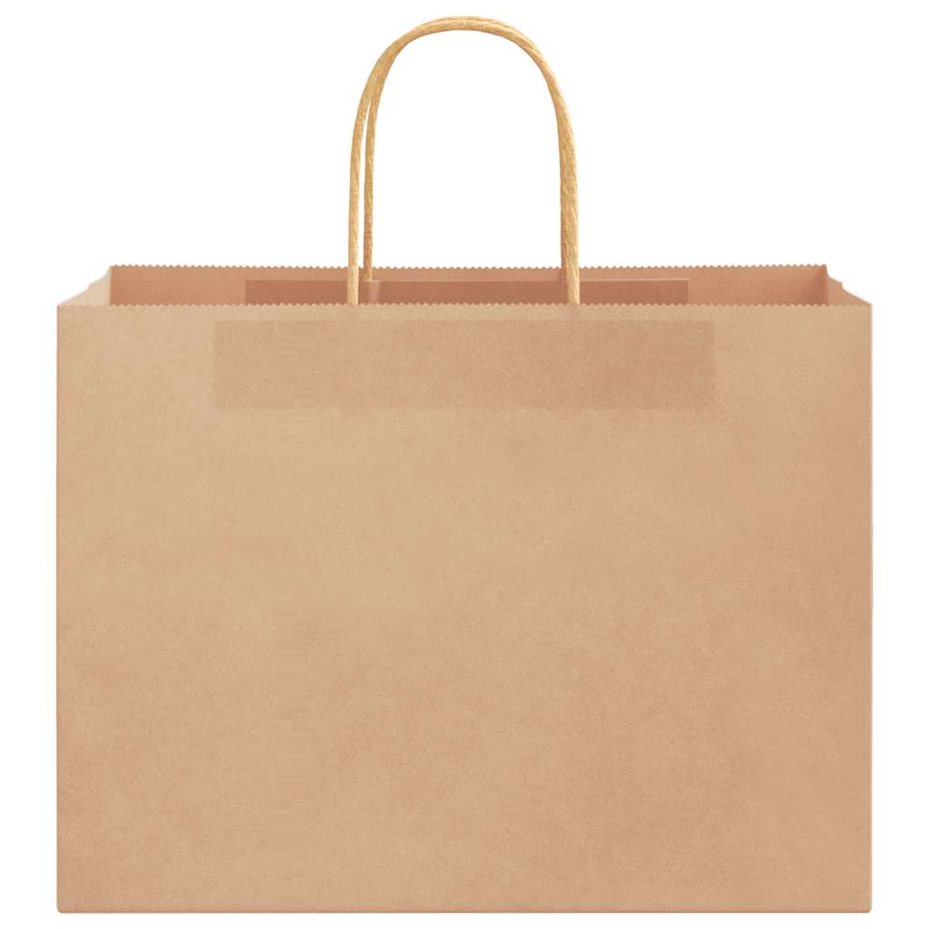 vidaXL Χάρτινες σακούλες 250 τεμάχια με χερούλια Καφέ 32x17x25 εκ.
