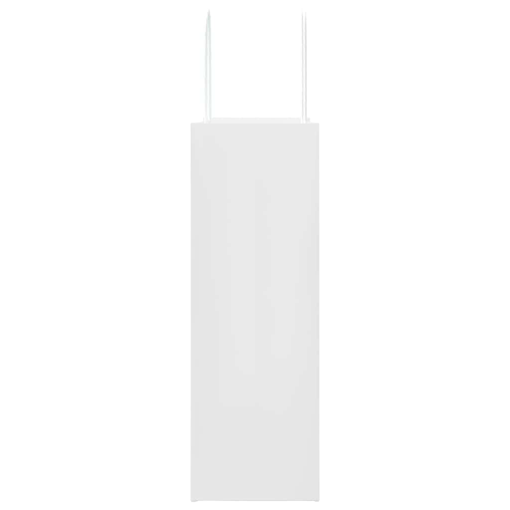 vidaXL Χάρτινες σακούλες 50 τεμάχια με χερούλια Λευκό 26x12x35 εκ.