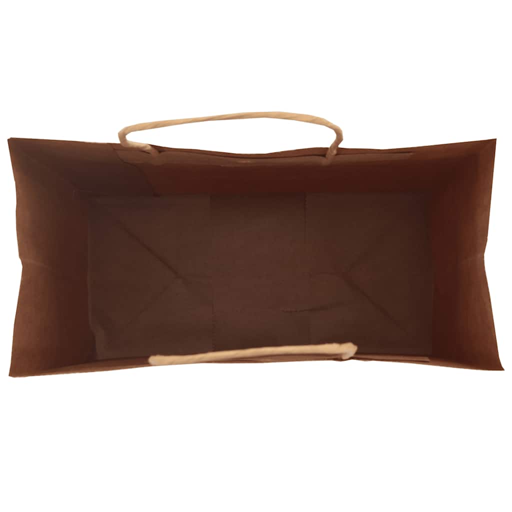 vidaXL Χάρτινες σακούλες 250 τεμάχια με χερούλια Μαύρο 21x11x31 εκ.