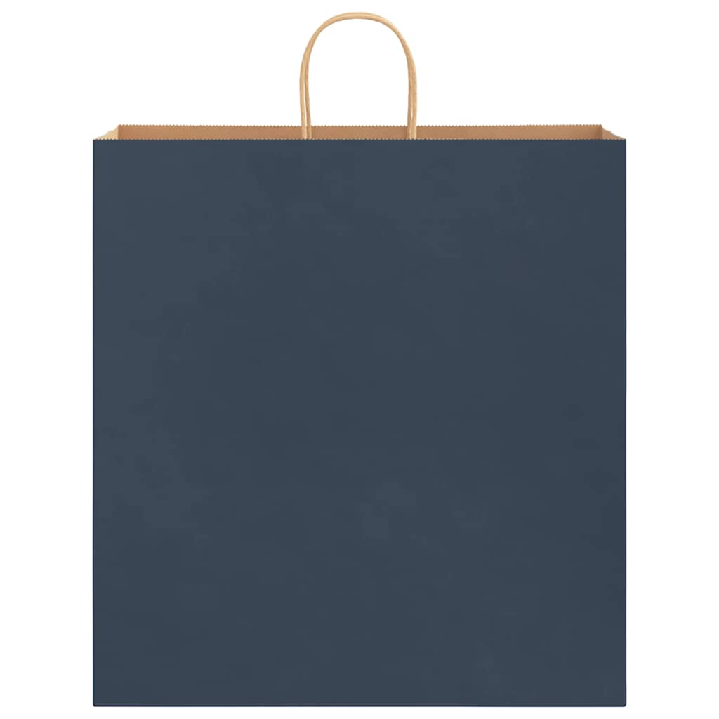 vidaXL Χάρτινες σακούλες 50 τεμάχια με χερούλια Μπλε 45x17x48 εκ.