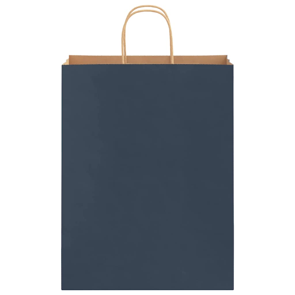 vidaXL Χάρτινες σακούλες 250 τεμάχια με χερούλια Μπλε 32x12x42 εκ.